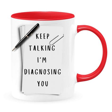 Im Diagnosing You Speech Therapist Coffee Mug Funny Two Tone Etsy