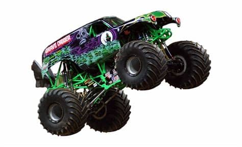 Monster truck vector cartoon vehicle or car and extreme transport illustration set of heavy monstertruck with large wheels isolated on white background. Monster Jam Grave Digger Png - Grave Digger Monster Truck ...