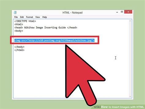 How To Insert An Image In An HTML Document Using Notepad PeterElSt