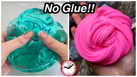 3 Ways How To Make No Glue Slime Under 5 Minutes Youtube