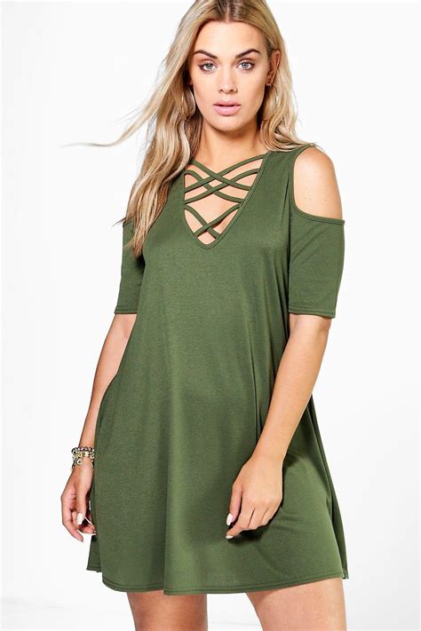 We did not find results for: Boohoo Womens Plus Kirsty Ribbed Cold Shoulder Dress | eBay