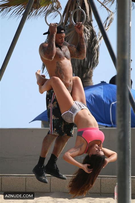 Shawna Craig Sexy During A Risque Workout At Muscle Beach In Venice