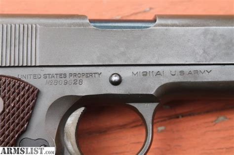 Armslist For Saletrade Colt M1911a1 1911 A1 1942 45 Acp Pistol Ww2