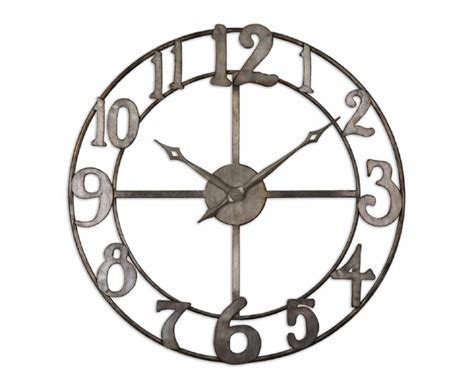 Delavan Large Metal Wall Clock Zin Home