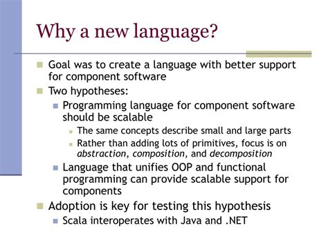 Ppt The Scala Programming Language Powerpoint Presentation Free