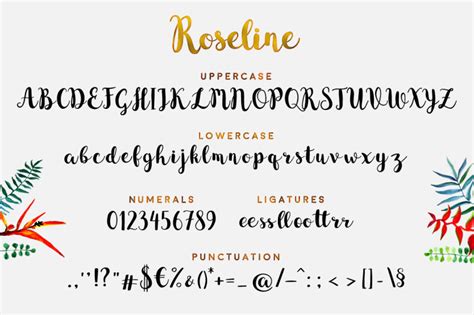 Roseline Cursive Font By Doffdog Thehungryjpeg