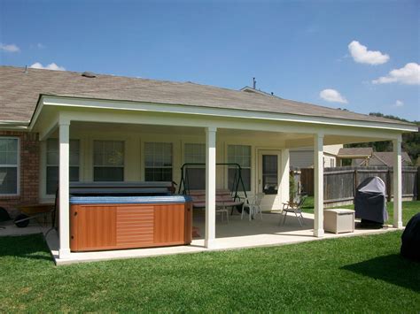A covered porch will typically consist of a small space around the main entrance to a house, often raised by a few steps, and covered with wood or other structures. Patio Covers - Custom Patio Structures