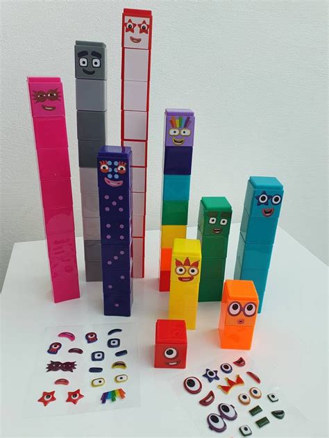 1 10 Numberblocks Cbeebies Numberblocks Home Schooling Numbers Etsy