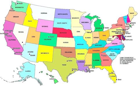 Maps Of The United States Printable Us Map With Capital Cities Sexiz Pix