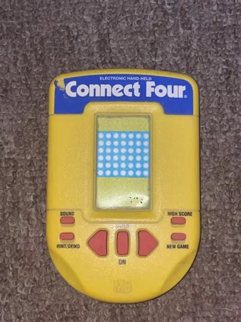 Vintage 1995 Connect Four 4 Electronic Handheld Game Milton Bradley