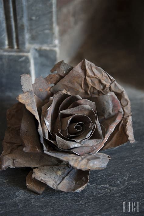 Metal Rose Sculpture Metal Roses Metal Art Junk Art