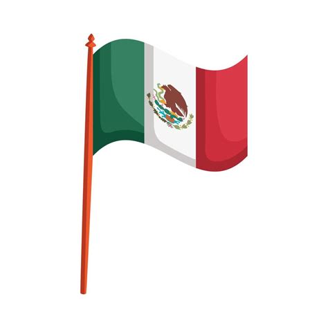 Bandera Mexicana Ondeando Vector En Vecteezy