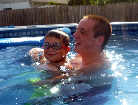 Andrew Jonathan And Alexander Swimming At Grandma And Grandpas House