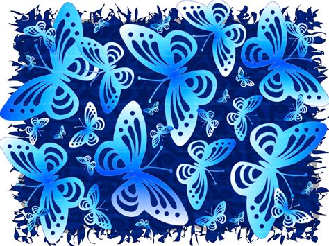 Blue Butterflies By Kittyn777 On Deviantart