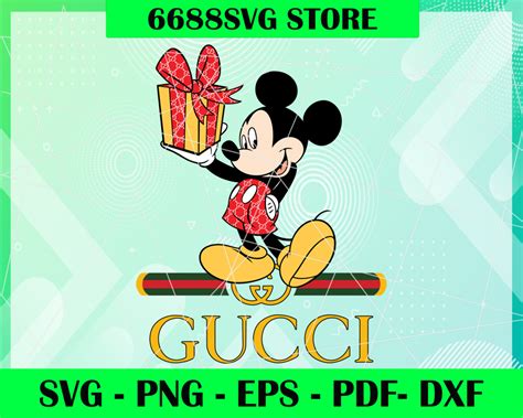 Gucci And Disney Inspired Printable Graphic Art Mickey Mouse Svg Png E