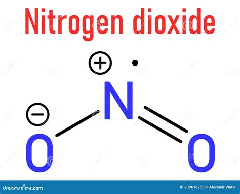 Nitrogen Dioxide No2 Air Pollution Molecule Free Radical Compound