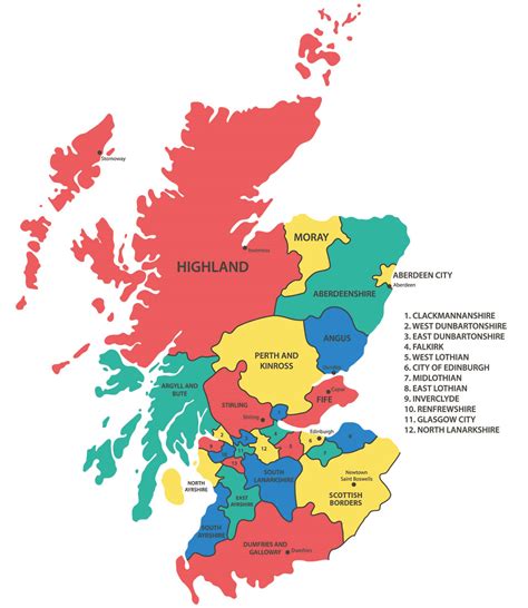 What County Is Edinburgh In From County To Council Area