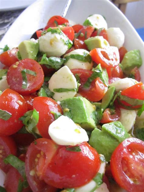 Maybe you would like to learn more about one of these? Elizabeth's Dutch Oven: Mozzarella, Tomato and Avocado Salad