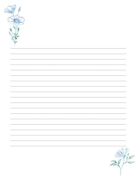 Printable Lined Paper Template Top Form Templates A4 Lined Paper