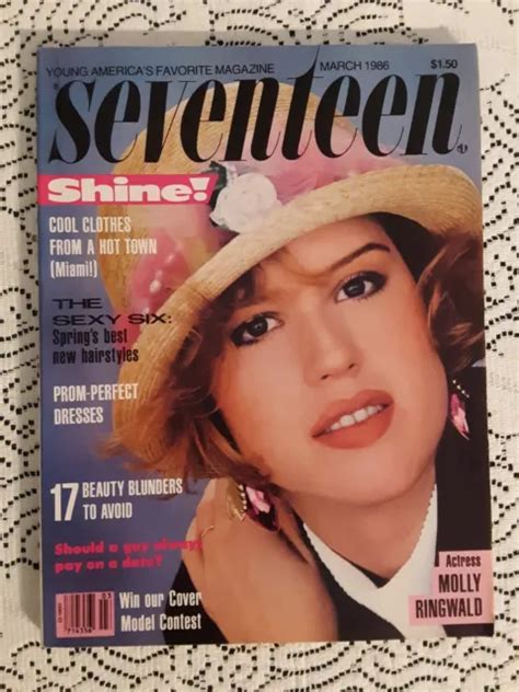 Seventeen Magazine March 1986 Molly Ringwald 80s Prom Dresses Fashions