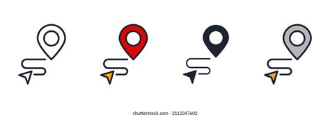 Gps Tracking Icon Symbol Template Graphic Stock Vector Royalty Free