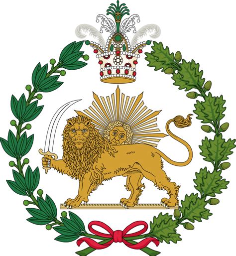 Imperial Emblem Of The Qajar Dynasty Lion And Sun Lion And Sun