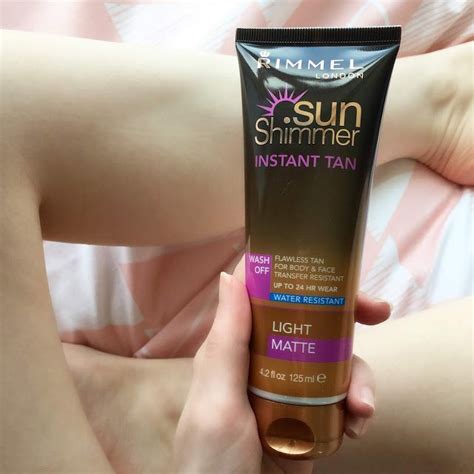 Rimmel Sun Shimmer Instant Fake Tan For Pale Skin Review Instant Fake