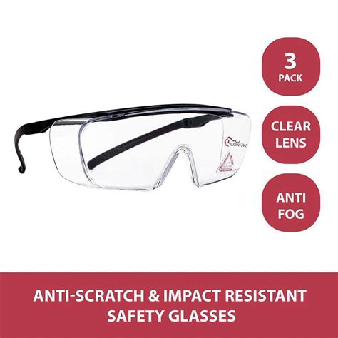 safe handler duarte premium over glasses 3 pairs ansi z87 1 resistant polycarbonate lens