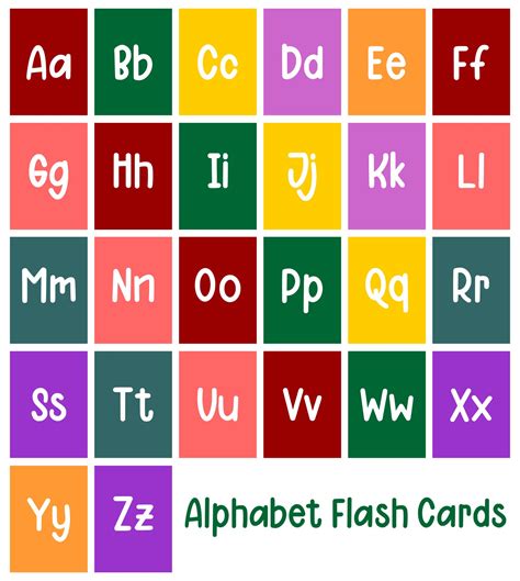 Printable Coloring Alphabet Flash Cards Coloring Pages