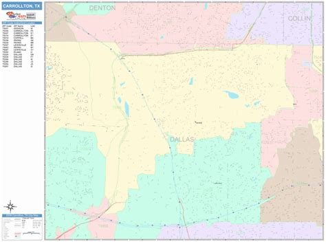 Carrollton Texas Zip Code Map United States Map