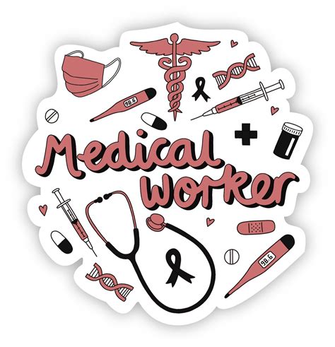 Medical Worker Sticker Waterproof Vinyl Sticker X Inches Big Moods