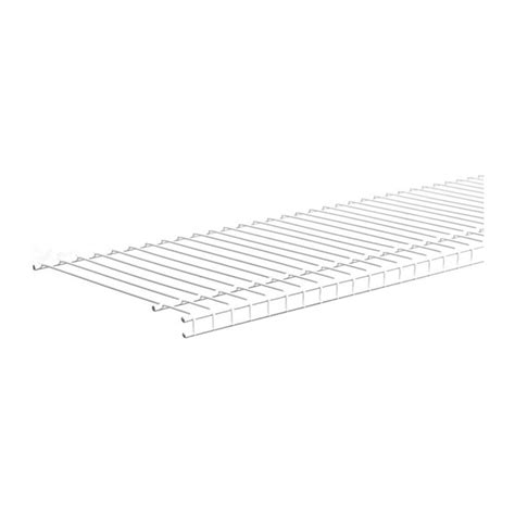 Closetmaid Superslide Ventilated Wire Shelf Vinyl Coated Steel 6 Ft