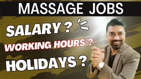 Massage Therapy Jobs Salary Working Hours And Holidays Lets Find Out