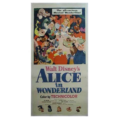 Alice In Wonderland Unframed Poster 1951 For Sale At 1stdibs