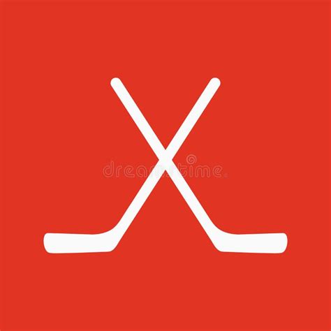 The Hockey Icon Game Symbol Stock Vector Illustration Of Club Goal