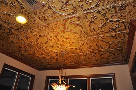 The Advantages Of Metallic Ceiling Tiles Home Tile Ideas