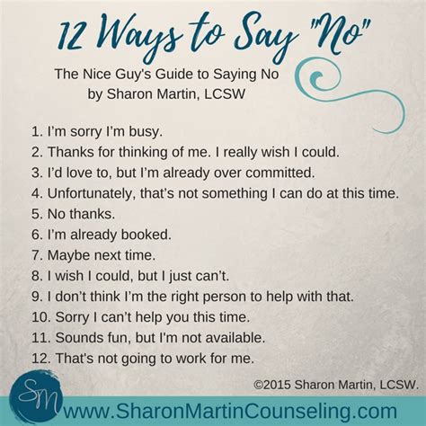 Nice Guys Guide To Saying No Sharon Martin Lcsw Codependency