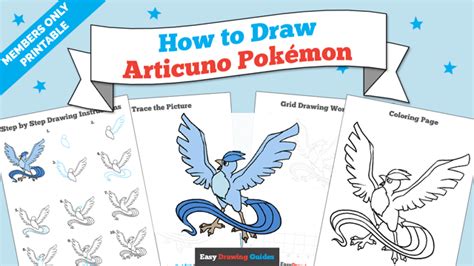 How To Draw Articuno Pokémon Really Easy Drawing Tutorial