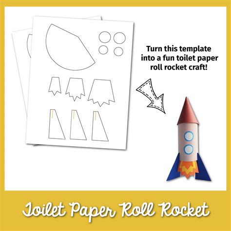 Toilet Paper Roll Rocket Craft