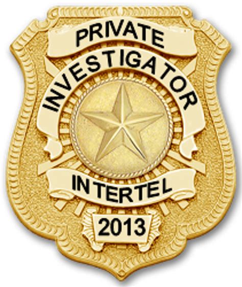 Nice Shiny PI Badge | Fire badge, Private detective, Private investigator