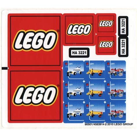 Lego Sticker Sheet For Set Brick Owl Lego Marketplace