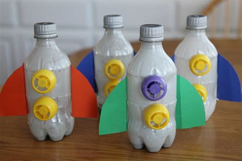 Toddler Approved Mini Soda Bottle Rocket Craft For Toddlers