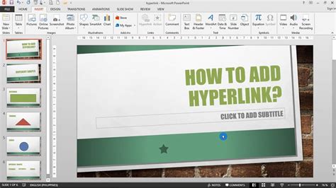 How To Add Hyperlink Youtube