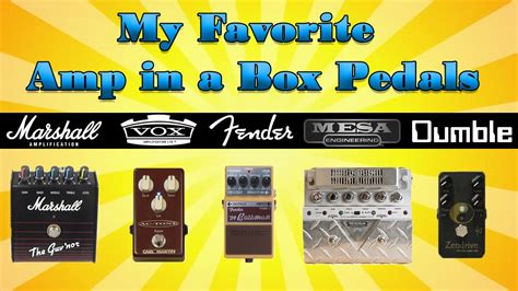 The Best Amp In A Box Pedals For Marshall Vox Fender Mesa And Dumble