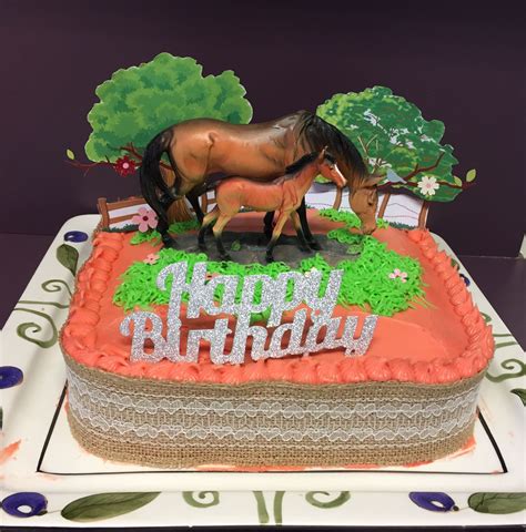 Horse Cake 10yr Old Girl Horse Theme Birthday Party Horse Cake Cake