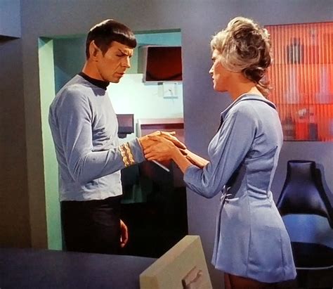 Leonard Nimoy Spock Nurse Chapel Star Trek TOS The Naked Time Star Trek Characters Star Trek