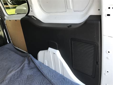 Remove Rear Panels In Cargo Version Interior Ford Transit