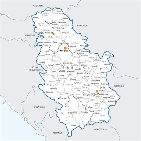 Karta Srbije Mapa
