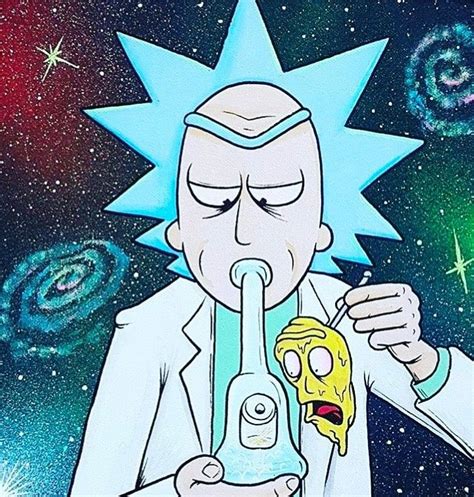 Weed Rick And Morty Background Art Wallpaper Trippy Rick And Morty