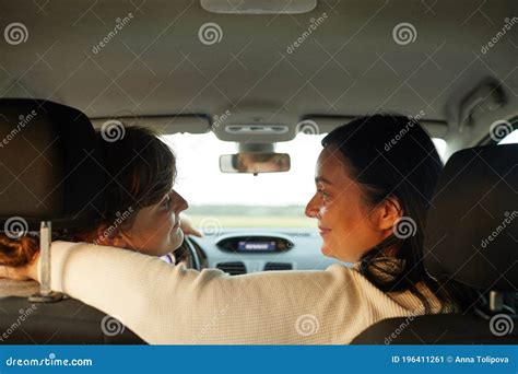 Lesbians Travelling By Car Stock Image Image Of Driver
